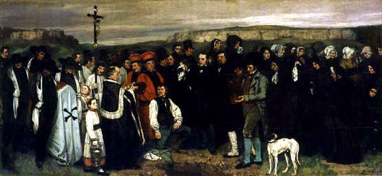 L'enterrement à Ornans, Courbet