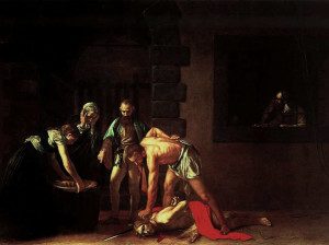 Décollation de saint Jean Baptiste, Caravage