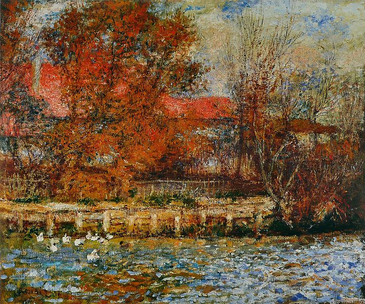 La mare aux canards, Renoir