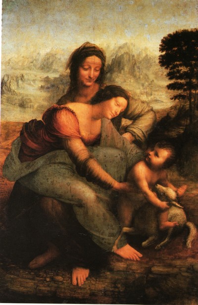 La Vierge, l'Enfant Jésus et Sainte Anne, Léonard de Vinci